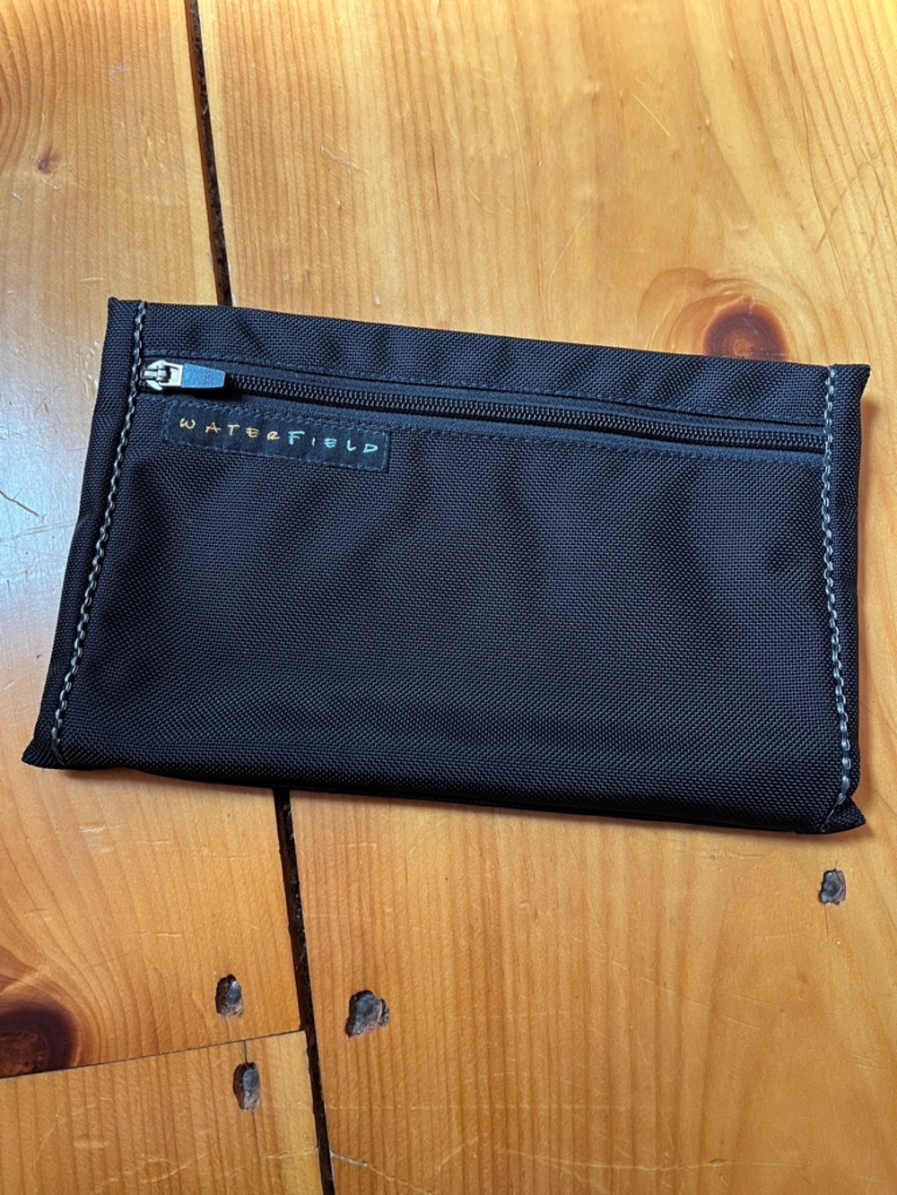 WATERFIELD Black Nylon Tech Case Double-Sided Pockets 10.5” x 6.5”